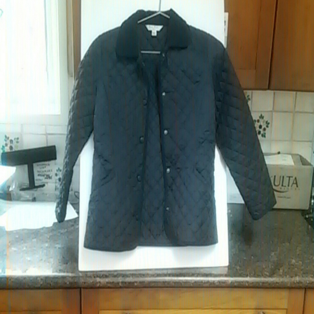 Brooks Brothers Quilted Navy Kids Barn Jacket Unisex